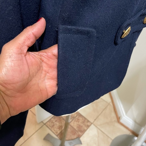 J. Crew Navy Peacoat with Gold Buttons - Picture 2 of 11